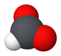 Space-filling model of formate