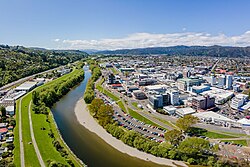 Lower Hutt from the air, c. 2024