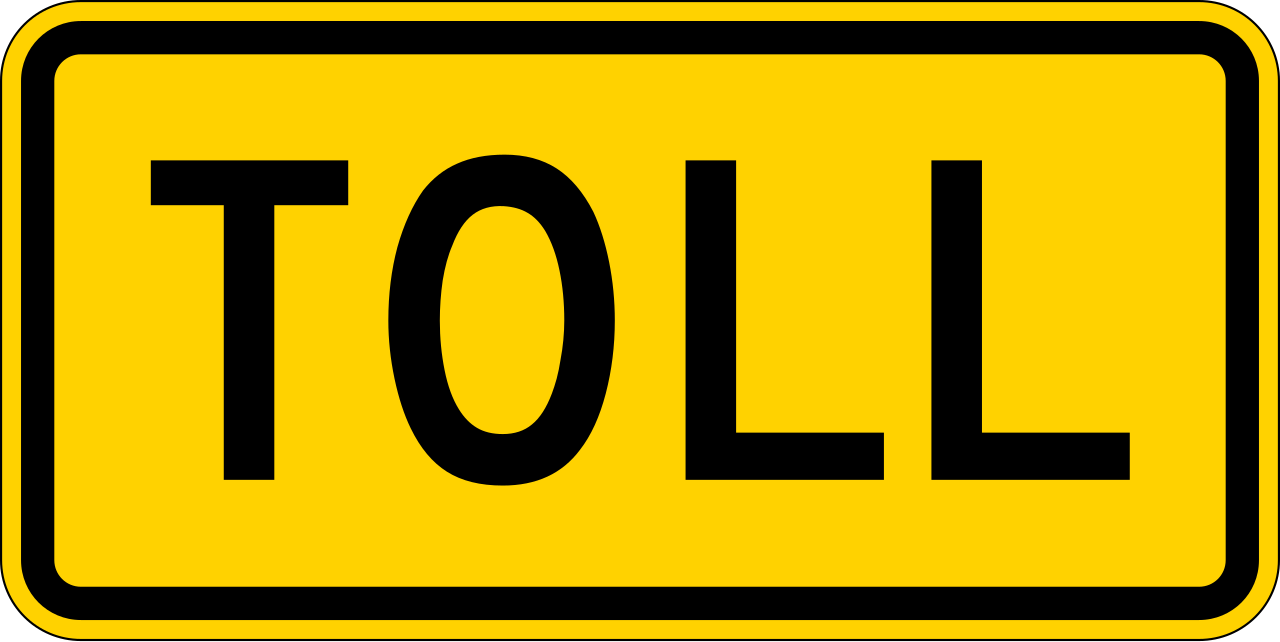 Toll plate yellow.svg