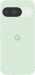 Diagram of a Pixel 9 smartphone in green.
