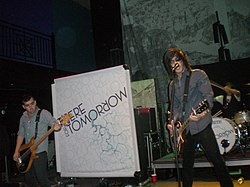 There For Tomorrow performing in 2008. Left to Right: Jay Enriquez, Maika Maile, and Chris Kamrada