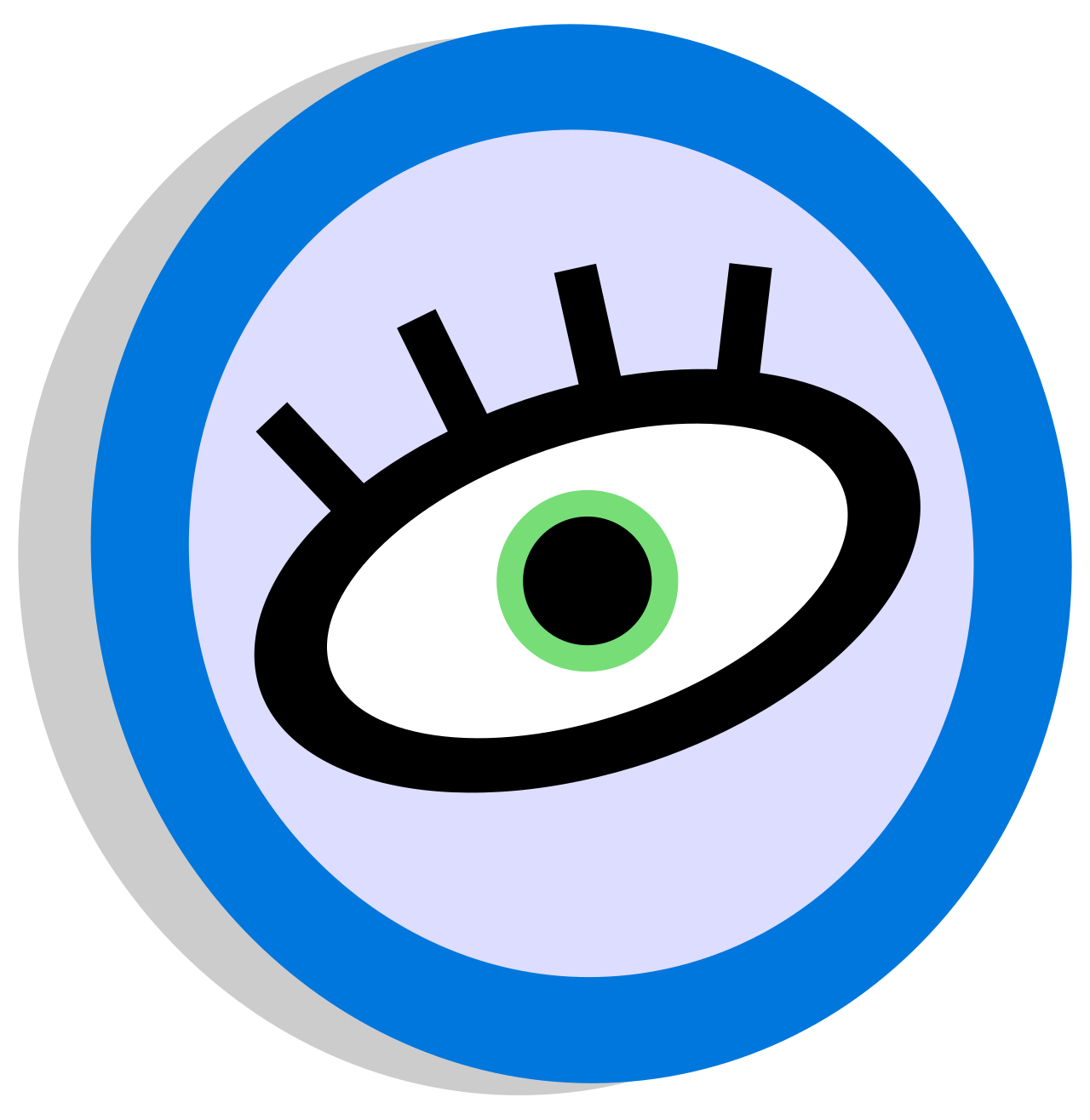 Symbol watching blue lashes high contrast.svg