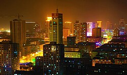 Night view of the city.