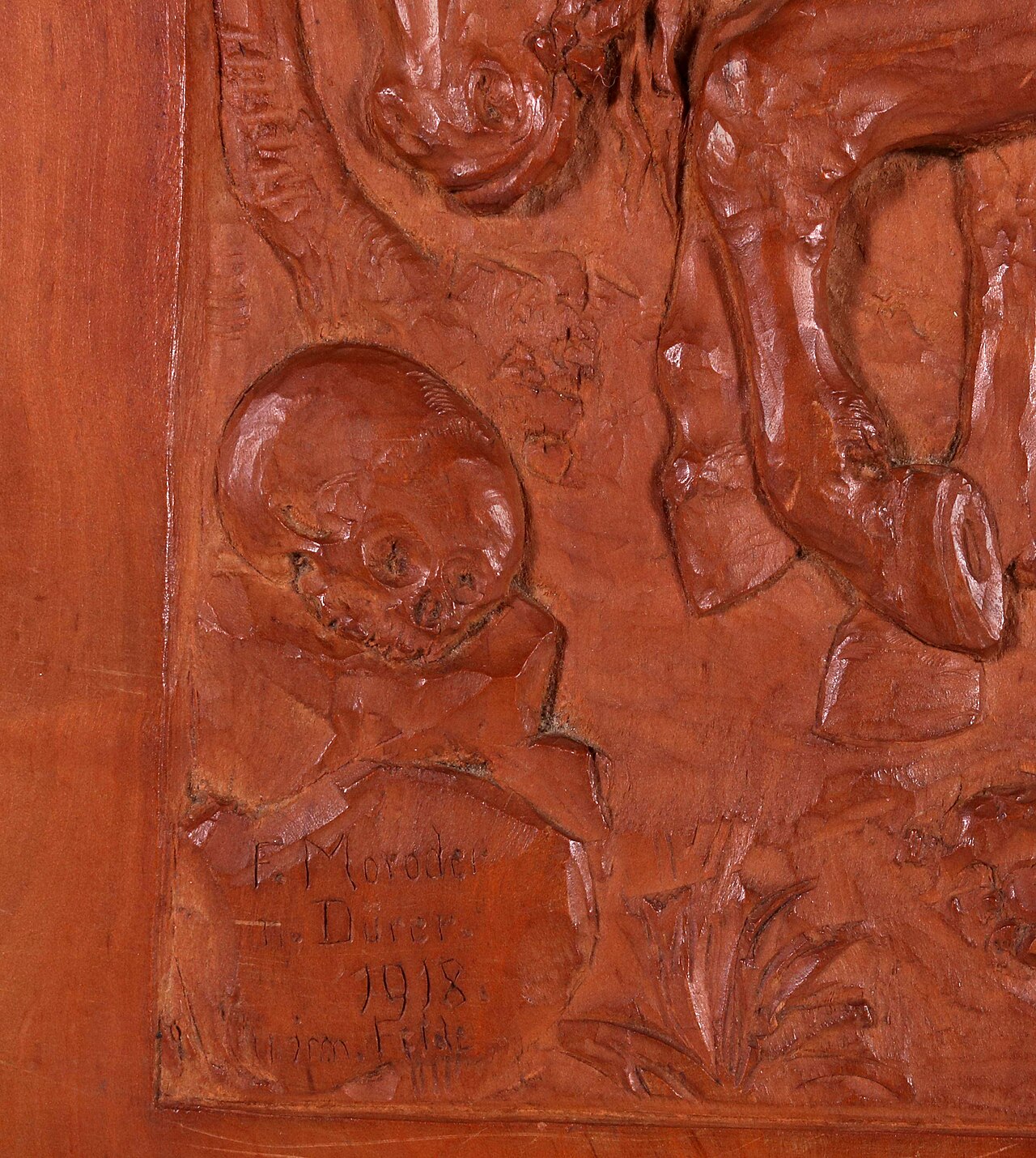 Relief Friedrich Rico Moroder 1918 Ritter Dürer detail.jpg