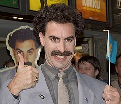 Sacha Baron Cohen in character as Borat