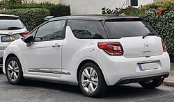 Citroen DS 3 (pre-facelift; rear view)