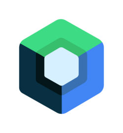 Official Jetpack Compose hexagonal 3D cube logo