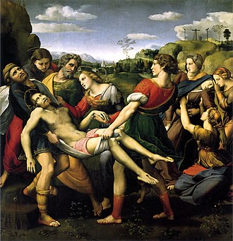 The Deposition (1507), drawing from Roman sarcophagi