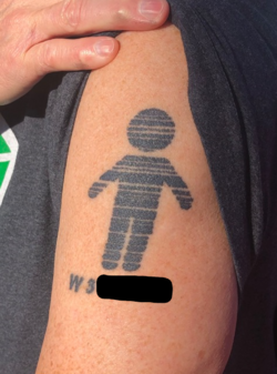 A trackable tattoo