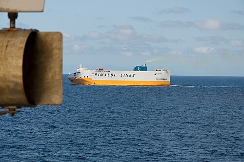The Gran Bretagna of Grimaldi lines in the Mediterranean Sea on 13/04/2024