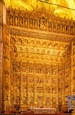Reredos of Seville Cathedral, one of the largest in the world