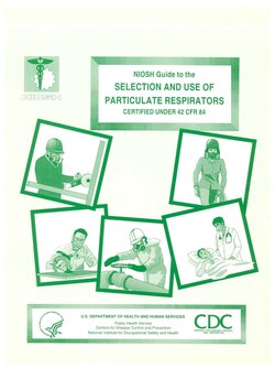 Cover page, with various people wearing respirators