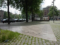 Amsterdam's Homomonument uses pink triangles symbolically to memorialize gay men killed in the Holocaust (and also victims of anti-gay violence generally).