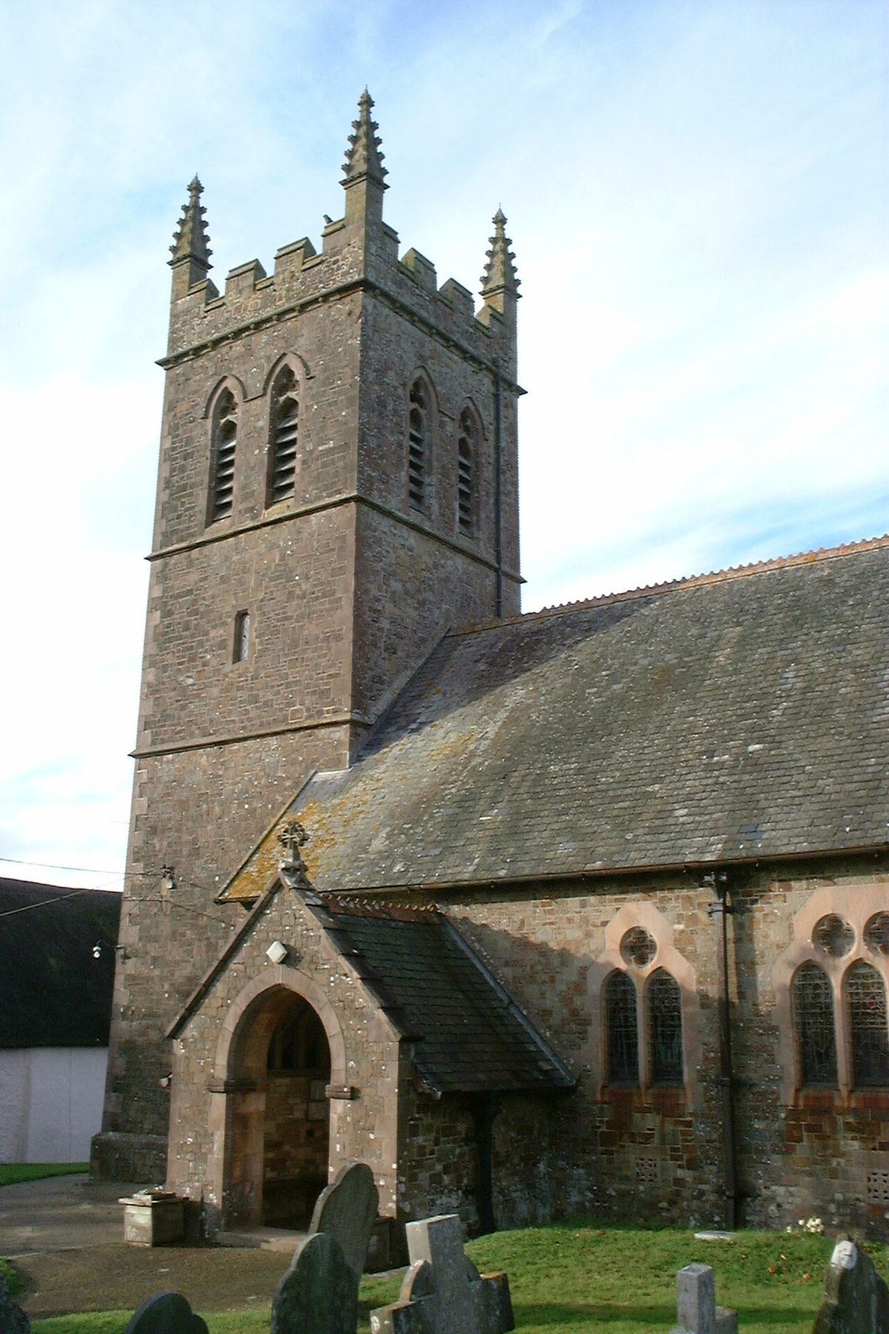 St Lawrences church, Sheepwash (geograph 3235803).jpg