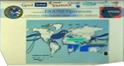 FAA702 Operations, and map. The subheader reads "Collection only possible under FAA702 Authority". STORMBREW is in the center box.