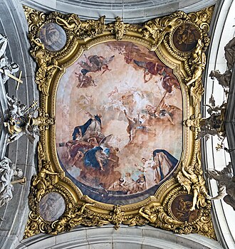 Ceiling of Santi Giovanni e Paolo, Venice, by Piazzetta (1727)