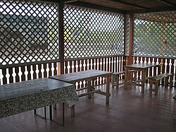 Roadside café with a summer terrace, Buryatia, Russia
