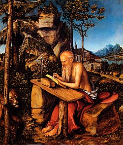 Saint Jerome in the Wilderness by Lucas Cranach the Elder c. 1515