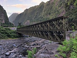 Bailey Bridge on the Route de Cilaos (N5), La Réunion, directly north of Ilet Furcy.