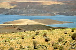 Zayandeh Rud landscape in Chadegan County