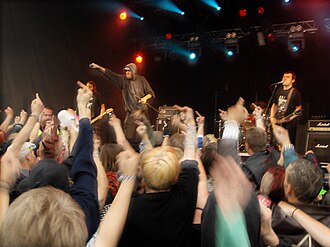 Oi Polloi playing at Augustibuller in Sweden in 2005