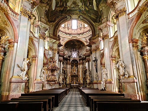 Church of Saint Nicholas, Prague, Czech Republic, by Christoph Dientzenhofer, 1703–1711[43]