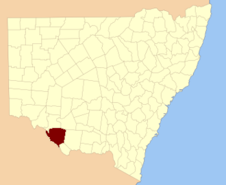 Location in New South Wales