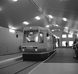 Pre-production bodyshell mock-up, on display to the public in 1990. Now displayed at the Museum of Transport, Greater Manchester.