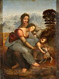 Leonardo da Vinci's Virgin and Child with Saint Anne (c. 1501–19), Louvre, Paris