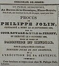 Parricide, capital punishment in Jersey