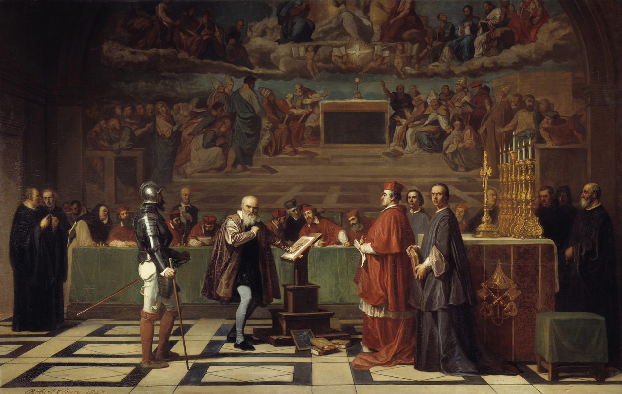 Galileo before the Holy Office - Joseph-Nicolas Robert-Fleury, 1847.png