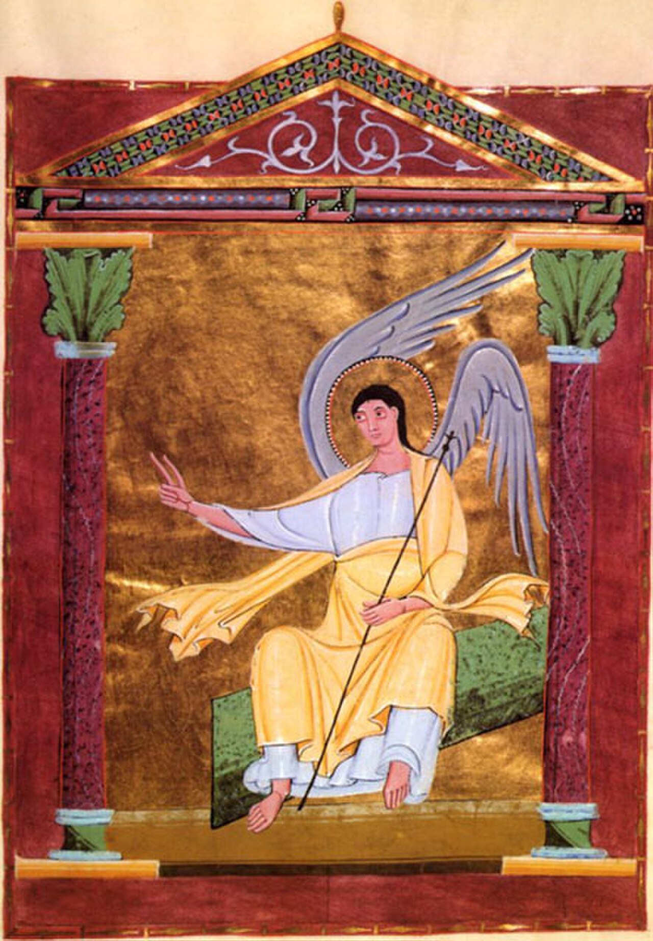 PericopesHenryIIFol117rAngelOnTomb.jpg