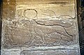 Tefnut and Thoth depicted in relief at the Roman Chapel's Temple of Ed-Dakka.