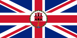 Flag of the governor of Gibraltar (1982–1999)