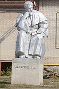 Monument to K.A. Timiryazev in the village of Talmenka, Iskitimsky district, Novosibirsk Oblast