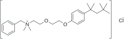 Kekulé, skeletal formula of benzethonium chloride