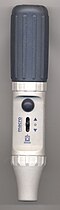 An automatic propipetter adjusted by pressing the button and toggling the switch