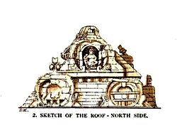 North roof of Gop Surya temple, Gujarat, c. late 6th / early 7th century
