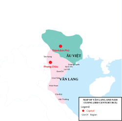 Territorial divisions of Văn Lang during the Hồng Bàng dynasty. (see the regions of Van Lang)