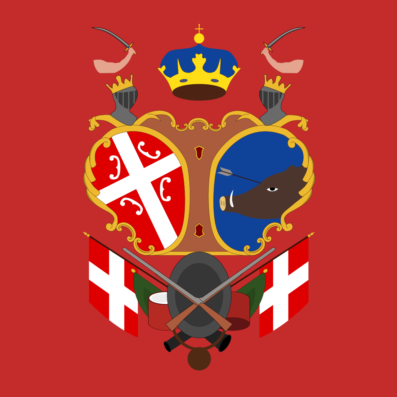 Flag of Revolutionary Serbia.svg