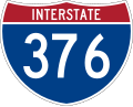 Interstate 376 marker