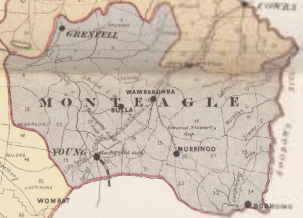 Map of Monteagle County (NSW) Australia.png