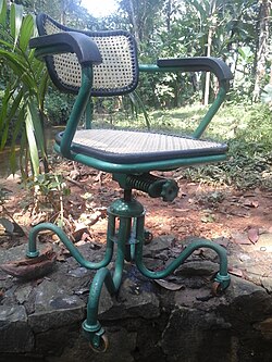 An old swivel chair