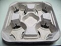 Molded pulp drink tray