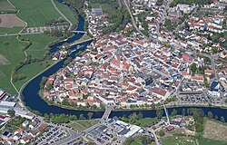 Aerial view of Cham