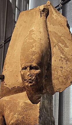 Limestone statue of Sneferu, Grand Egyptian Museum, 2025