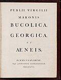 Title page by John Baskerville, 1757