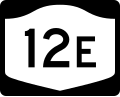 New York State Route 12E marker