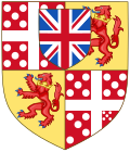 The 1st Duke of Wellington was given an augmentation of the Flag of the United Kingdom in the form of a shield.[2]