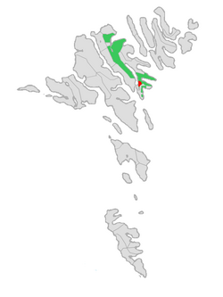 Location of Runavík in Runavíkar kommuna in the Faroe Islands